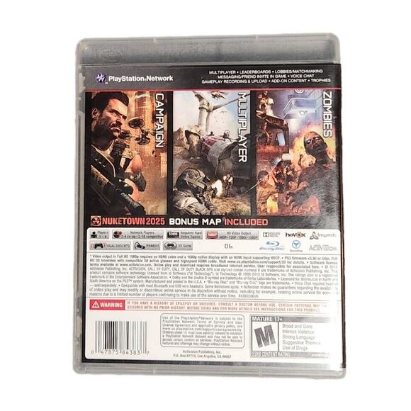 PS3 Call Of Duty Black Ops II CIB (Sony Playstation 3, 2012) Pre-owned - Picture 2 of 4